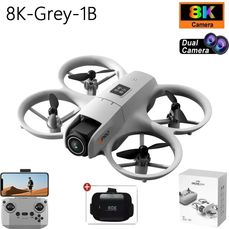 I1PRO Mini Drone Professional 8K HD Camera Drone 5G WIFI FPV UAV With Screen Remote Control Aerial Quadcopter Toy Gift