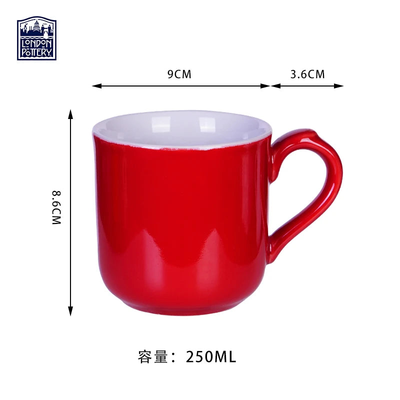 London Pottery 250ML mug coffee cups ceramics & pottery drink items coffee mug colorful drinkware coffee and tea tools for mate