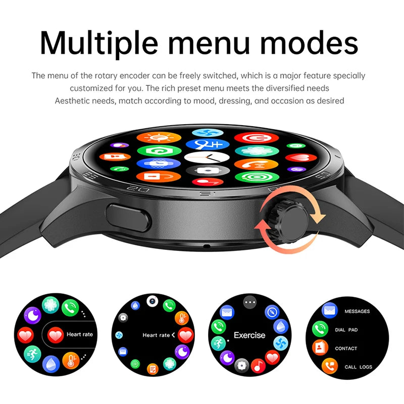 For Huawei GT5 Pro GPS NFC Smart Watch Men 360x360 AMOLED Screen Heart Rate Bluetooth Call IP67 Waterproof Smartwatch 2024
