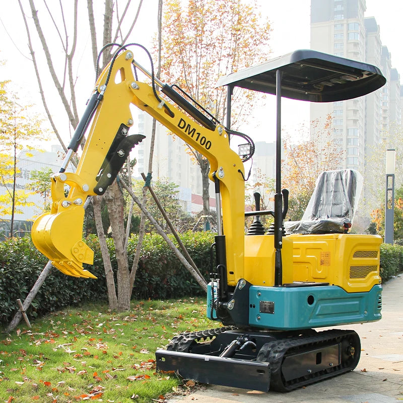 Mini Excavator Trench Digger With Mechanical Thumb Clamp