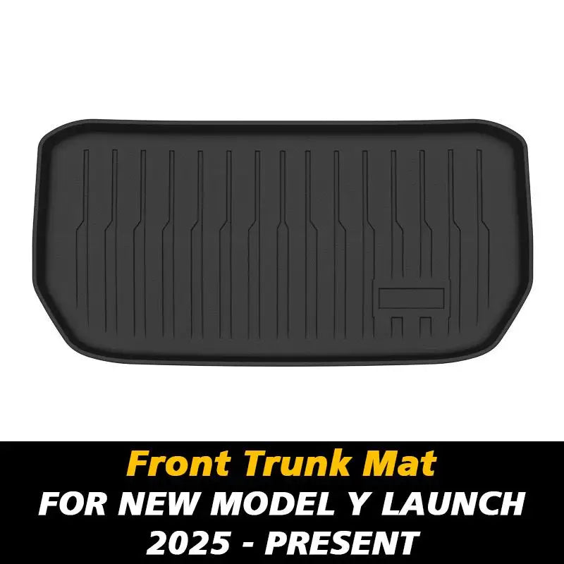 For New Tesla Model Y 2025 Juniper TPE All Weather Floor Mats and Cargo Liner Seat Backrest Mats