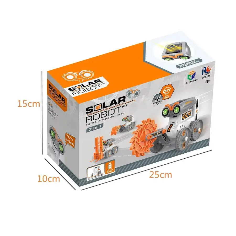 7-in-1 Solar Robot Kit For Kids, Stem Projects For Kids Age 8-12, Educational STEM Science ToyDlY Solar Power Building Kit, Robo