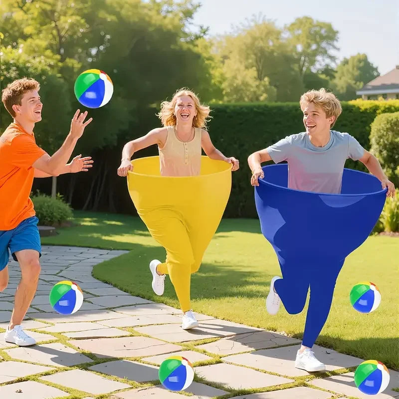 1/2Pcs Pants Game Set, Giant Pants + Bouncy Ball + Inflator Set, Funny Outdoor Family Party Game, Interactive Party Game Set, Suitable for Party Activities, Backyard, Picnic, Team Building, Lawn Activities.