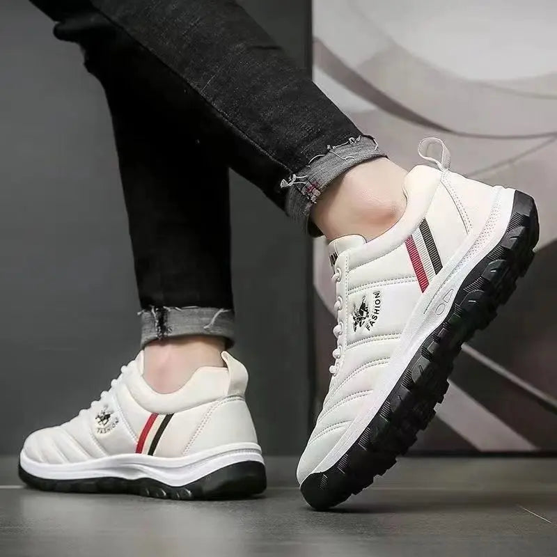 Choice Men Wear Resistant Running Shoes Leather Anti Slip