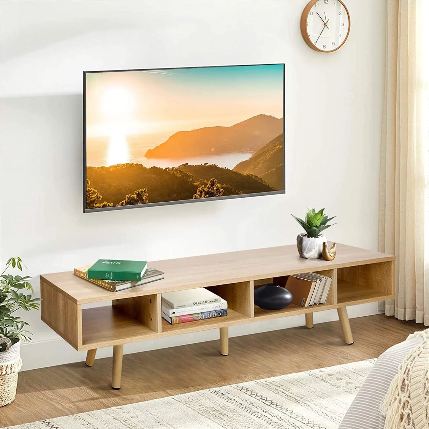 VOWNER Modern TV Stand Mid Century Design for Living Room and Bedroom