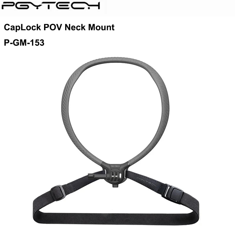 PGYTECH Caplock Neck Hold Mount Chest Mount For GoPro 12/11/10 Insta360/DJI Osmo Action Silicone Action Camera/Phone Accessories