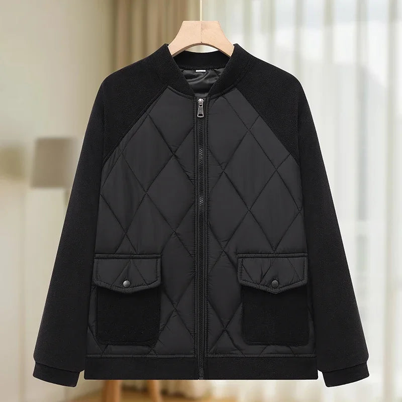 Autumn Winter Classic Fleece Jacket 2025 Women's Clothing Zipper Sweatshirt Warm Long Sleeve Thick Plus Size Woolen Sweater