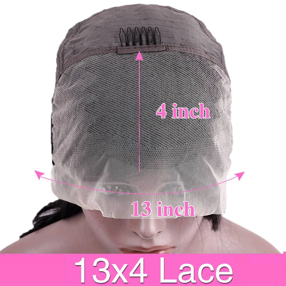 200 Percent Density 13x4 Short Bob Straight Brazilian Remy Hair HD Transparent Lace Full Lace Frontal Wigs 100 Percent Human Hair for Women