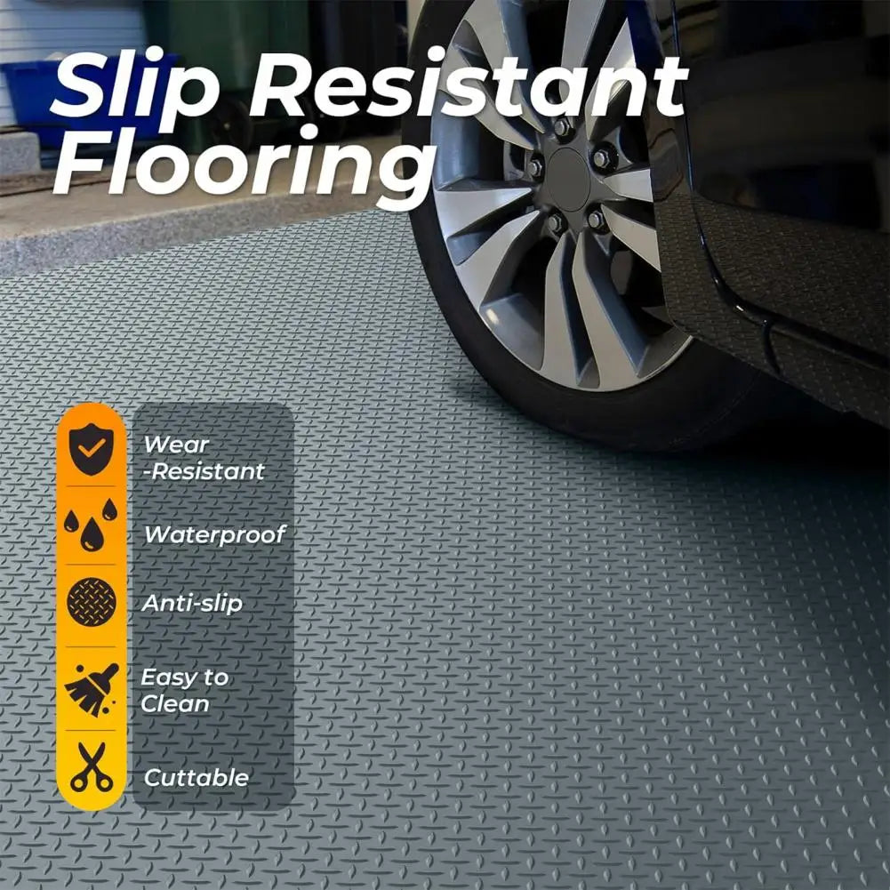 20ft 2mm Thick PVC Floor Mat Roll,  Non-Slip, Waterproof & Easy to Clean - Ideal for Kitchen, Bathroom, Garage, Swimming Pool