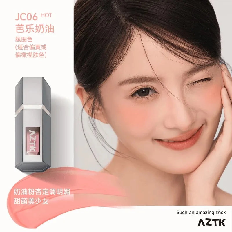 Aztk Liquid Blusher Tanned Jello Color Moisturizing Long Lasting Cheek Face Makeup 5ml
