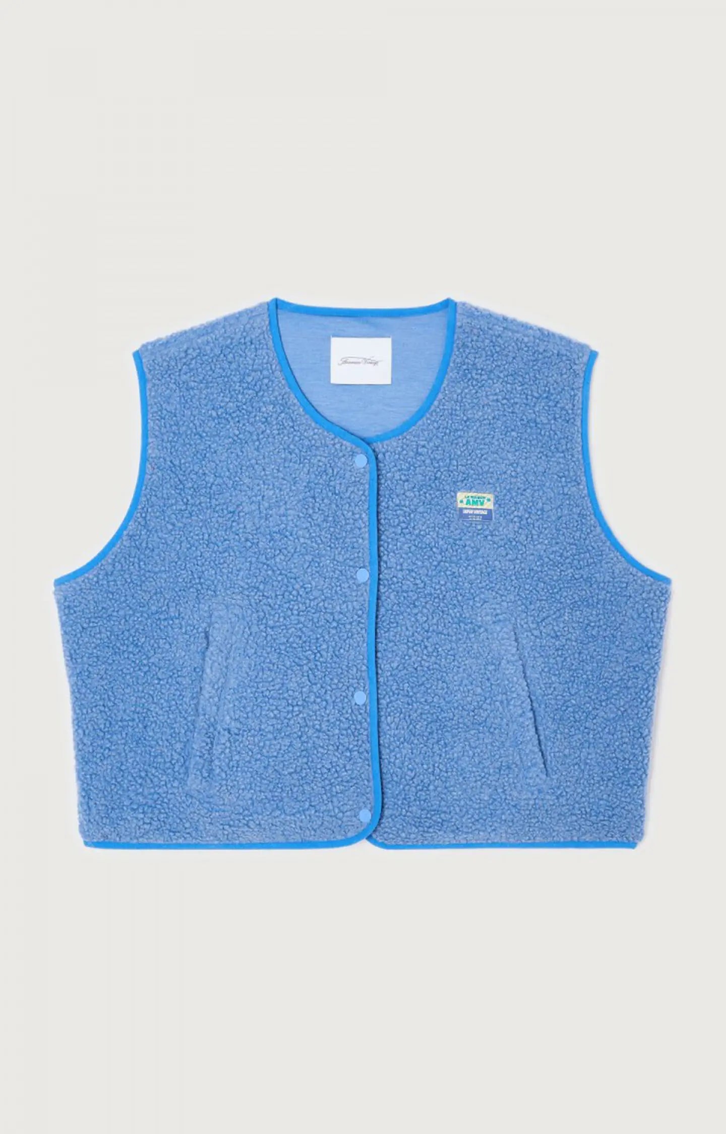Fashion Casual Single Breasted Lamb Vest For Women Sleeveless Pockets O Neck Top 2025 Lady Spring Wool Blended Coat