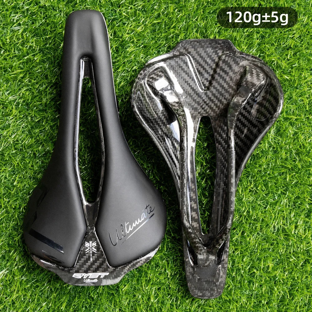 RYET 3D Printed Bicycle Saddle Carbon Fiber Seat 120g Lightweight Bike Cushion for MTB Gravel Road Cycling Accessories