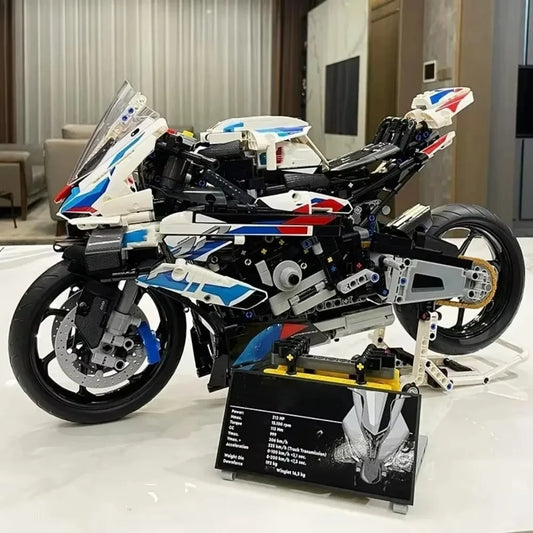New Hot Professional Motorcycle Assembly Kit DIY Building Blocks Challenge Birthday Gift for Young Boys Creative Holiday Present