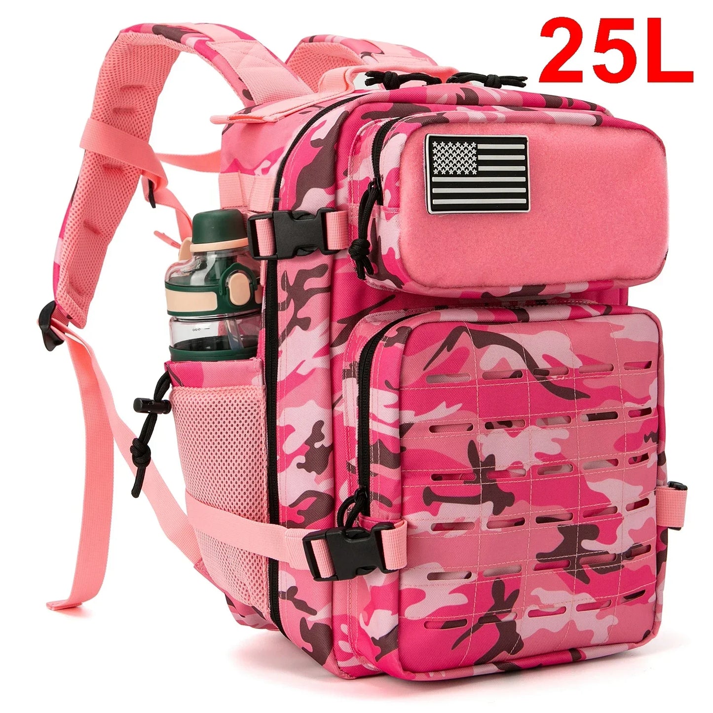 25L/45L Men's and Women's Tactical Backpacks , Outdoor Activities, Small School Backpacks with Water Bottle Holder