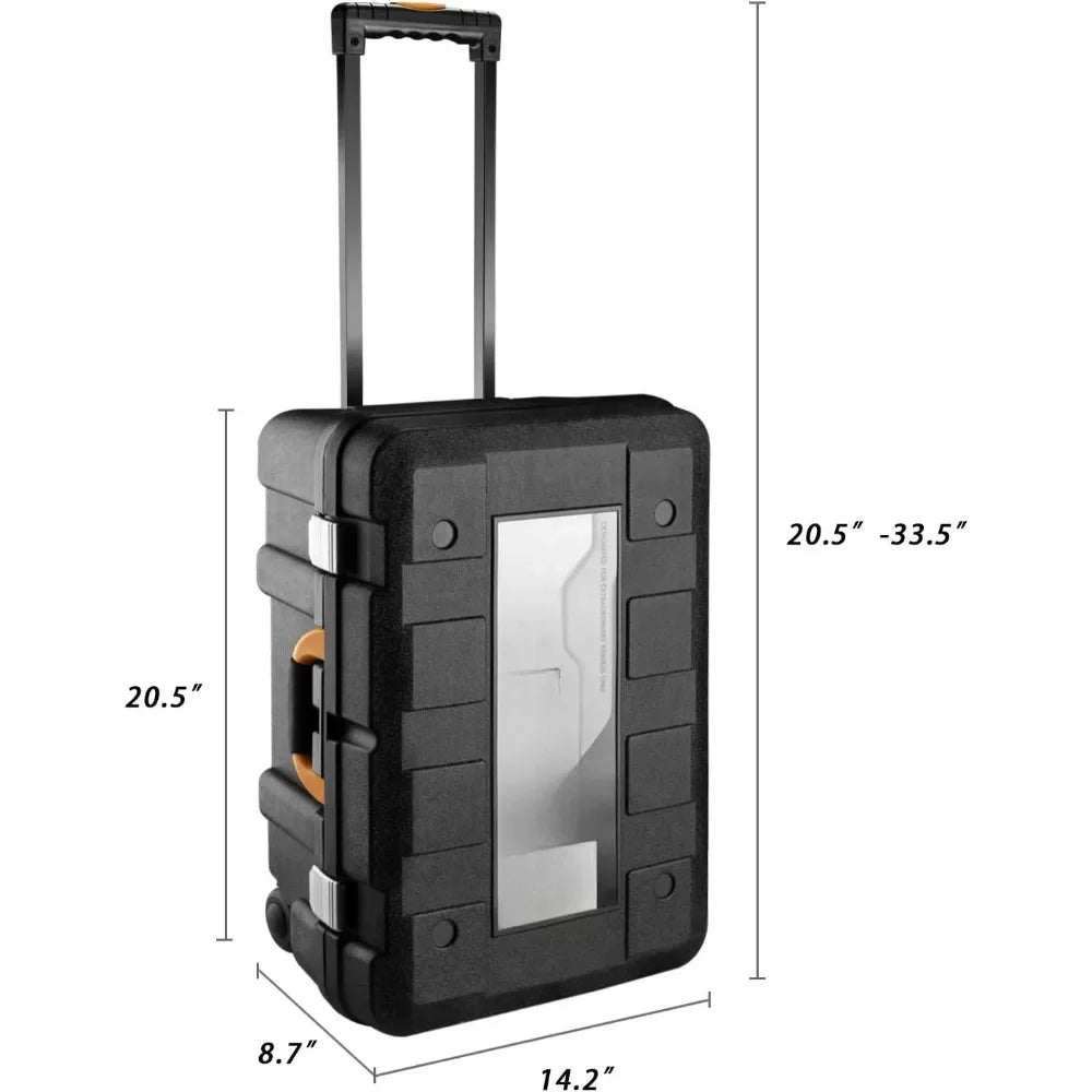258 Piece Tool Kit with Rolling Tool Box Socket Wrench Hand Mechanic Case Trolley Portable Multi-dimensional Precision Tools