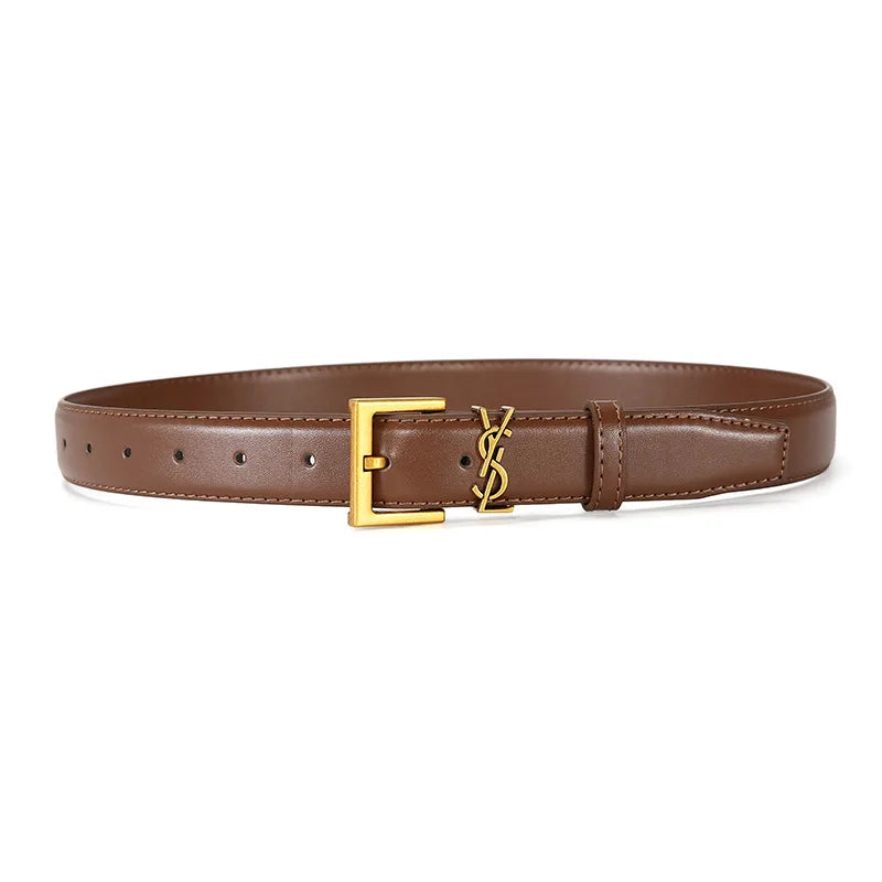 Classic Pin Buckle Women's Belt Korean Casual Thin Fashion Belt for Pants and Skirts