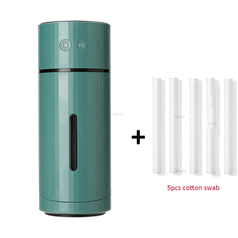 260ML Wireless Air Humidifier USB Aromatherapy Diffuser 1000mAh Rechargeable Battery Ultrasonic Cool Mist Maker Quiet Fogger