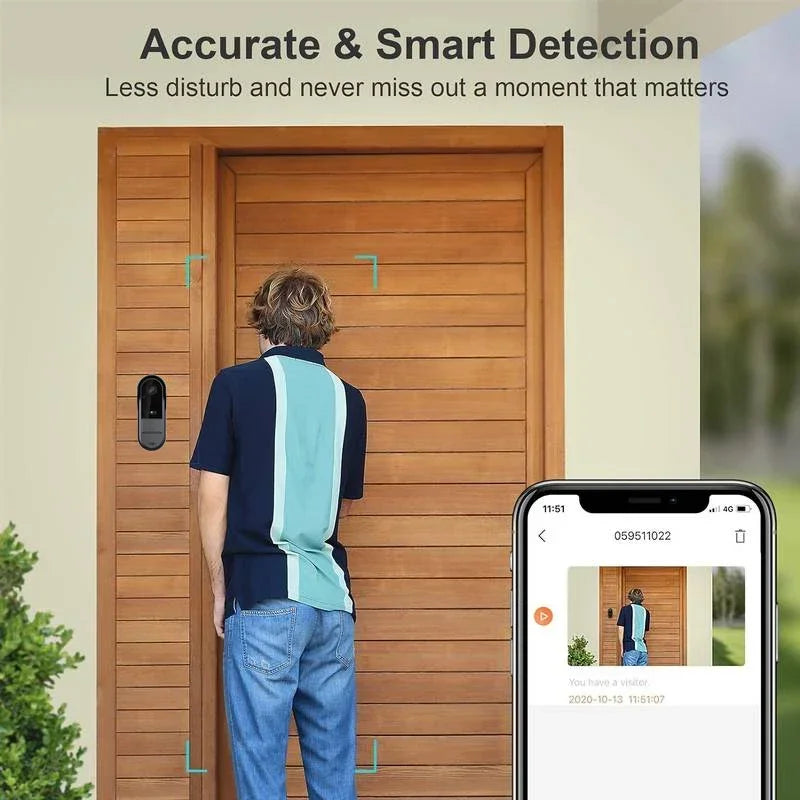 Tuya Smart Outdoor Wireless Doorbell Home Intercom System Smart Doorbell WiFi Smart Home Products Safety Protection