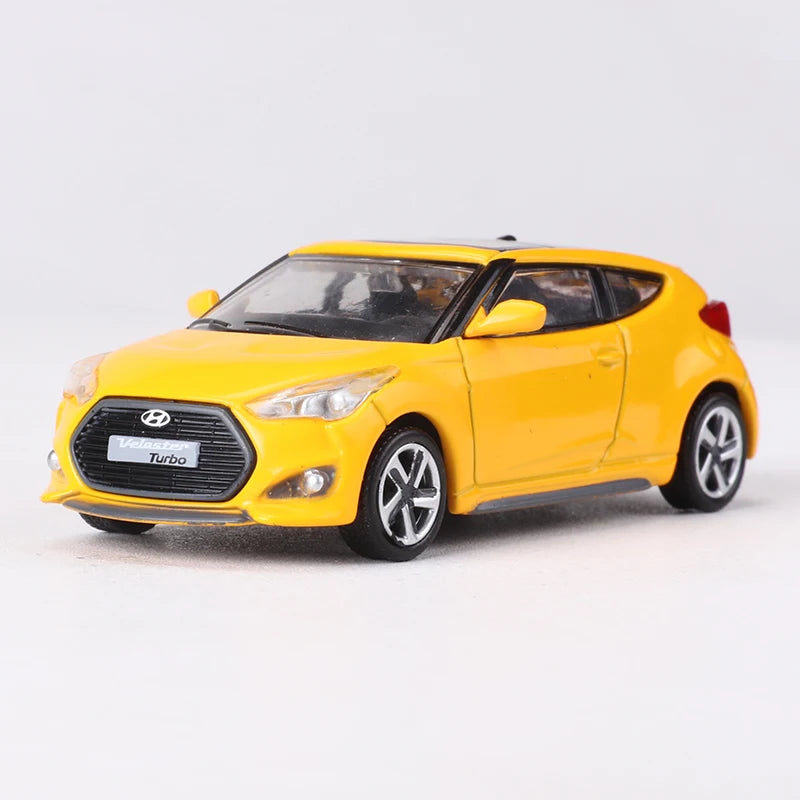 SHAODW 1:64 Veloster Turbo Alloy Model Car Diecast Collectible for Ages 18 and Up