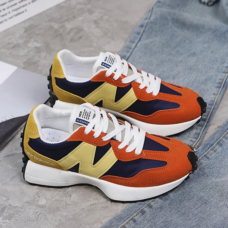 Women Summer Fashion Mesh Breathable Lace Up Sports Platform Shoes Designer Sneakers Casual Walking Shoes