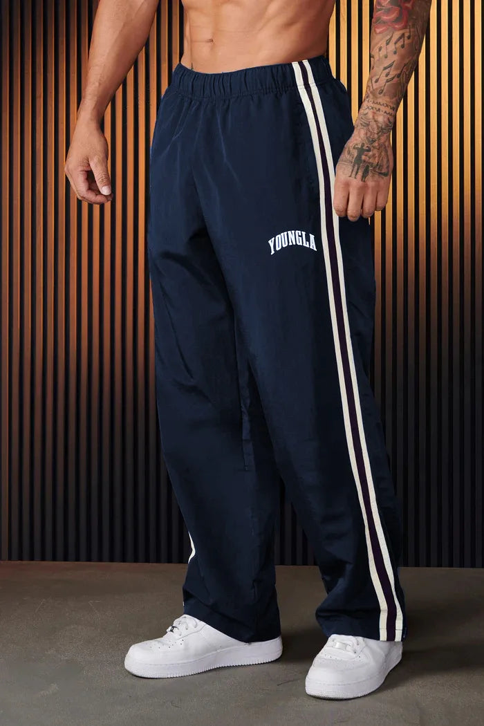 Spring and Autumn New Men's Sports Pants with Double Stripe Design Casual Wear