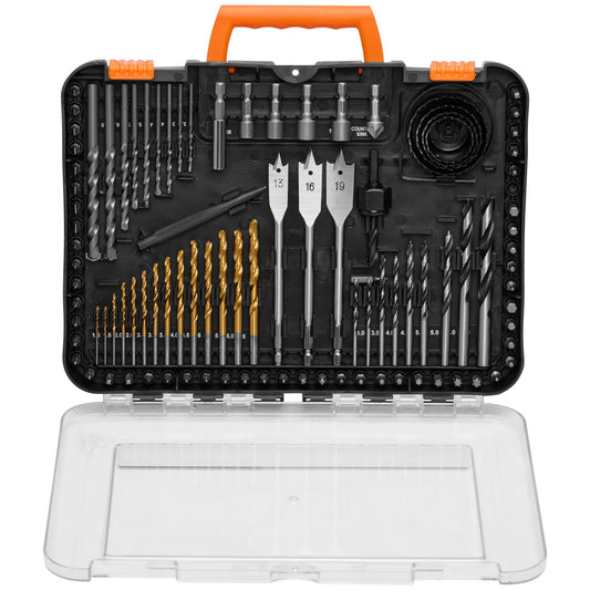 SucceBuy 70 100 101 246 318 Piece Drill Bit Set Screwdriver Bit Set Household Tool Set for Woodworking