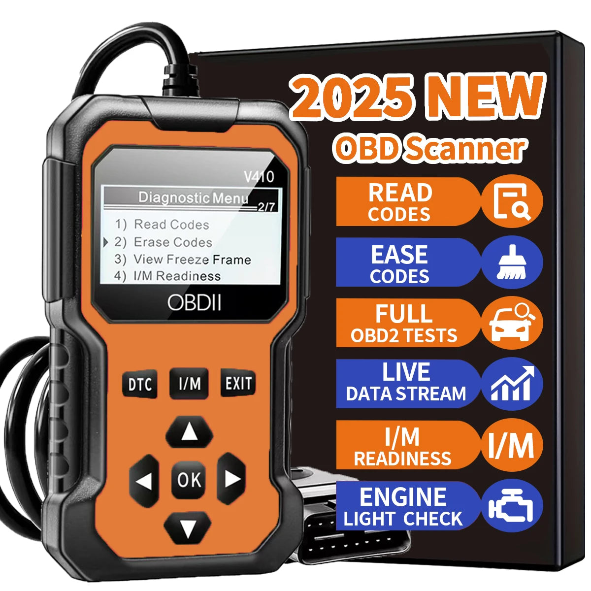 Jexiwe OBD2 Scanner Diagnostic Tool Code Reader Pro