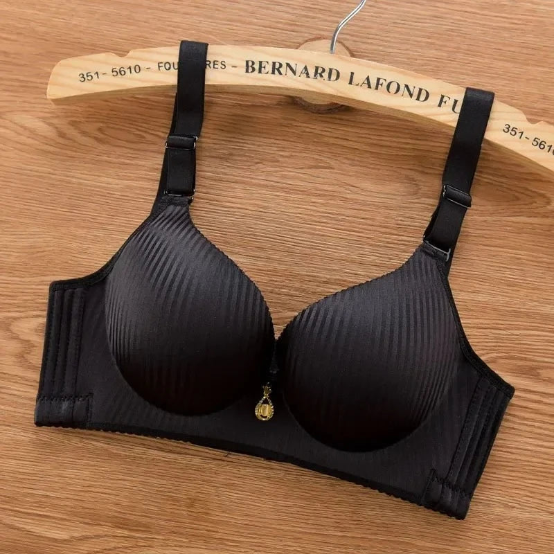 Sexy Wireless Push Up Bra No Steel Ring Seamless 8cm Thick Padded Lingerie for Women Comfort Adjustable Straps