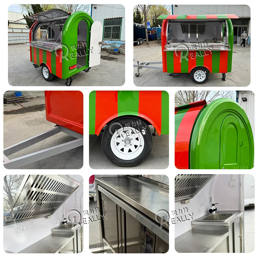 Cart Mobile Kitchen Concession Trailer Coffee Cart Setup