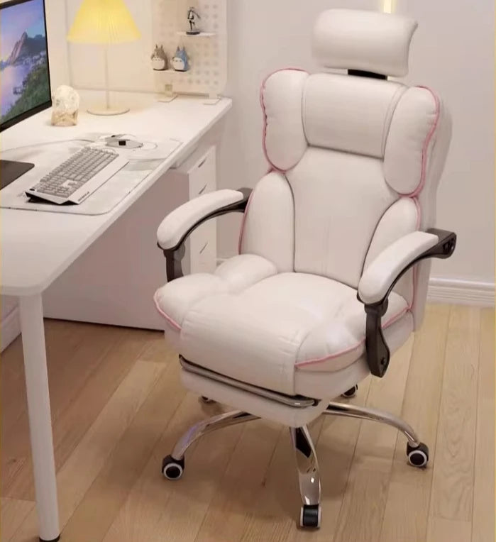 Home Gaming Chair Bedroom Sofa Recliner Ergonomic Office Backrest Chair Furniture Living Room Latex Cushion Swivel Chair