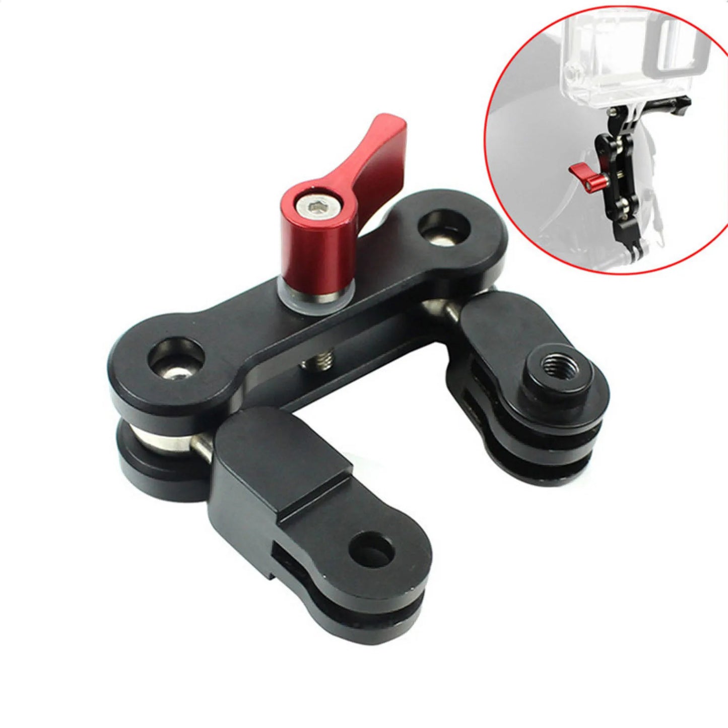 360 Degree Rotation Bicycle Adapter Aluminum Alloy Handlebar Mount For GoPro and for DJI OSMO Action Camera Accessories