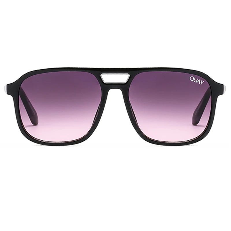 Quay On The Fly Sunglasses Women Double Bridges UV400 Protection Classic Eyewear