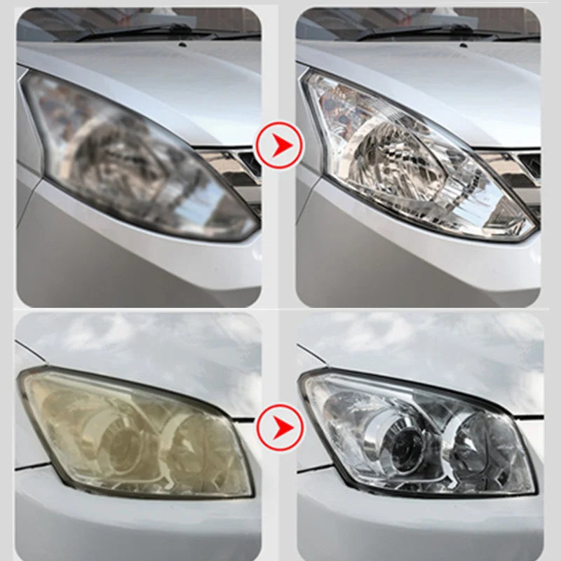 Car Headlight Polishing Kit 800ML Headlight Restoration Liquid Polymer Auto Headlamp Renovation Repair Clean Tool