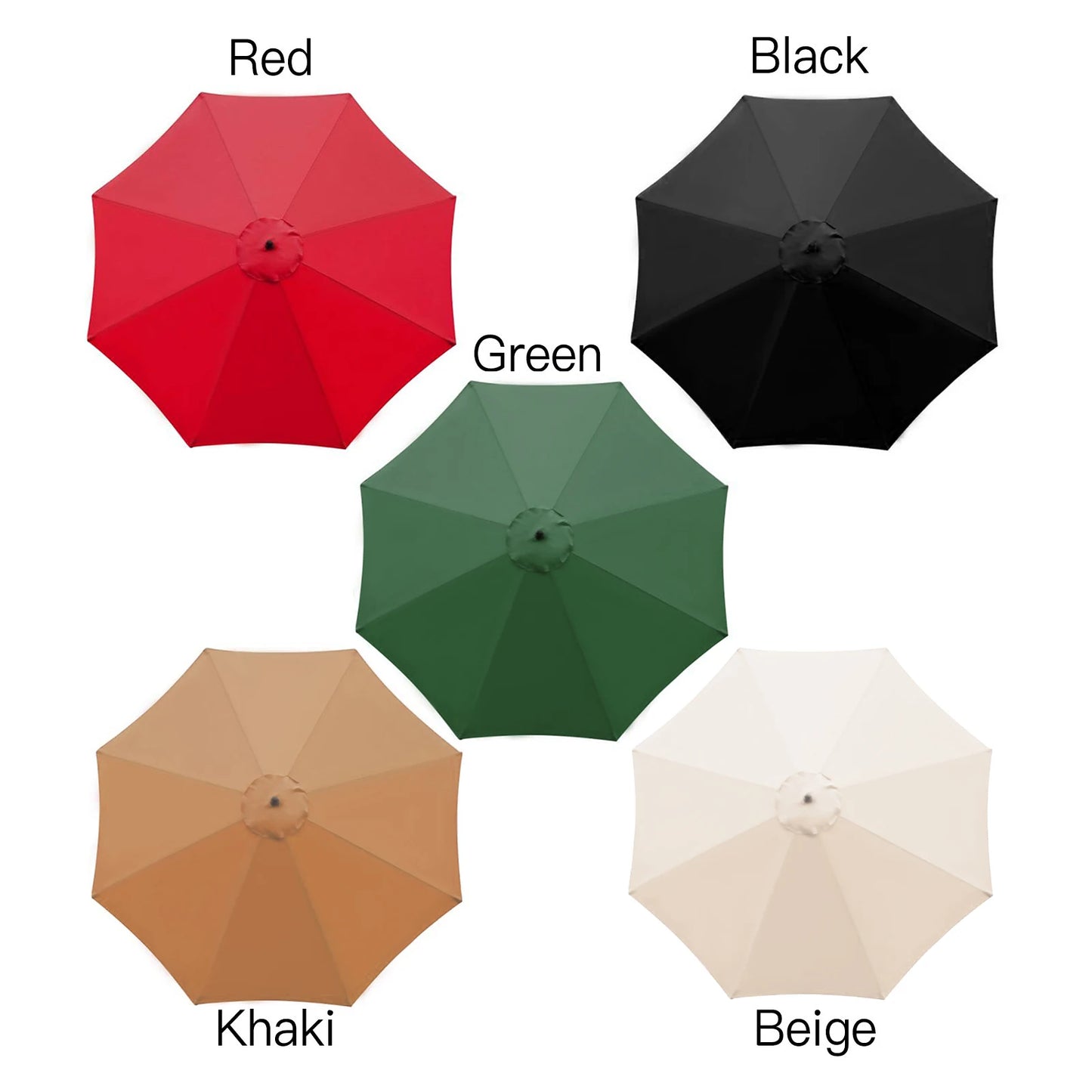 Waterproof Sunshade Sail Patio Shade Umbrella Outdoor Double Layer Swimming Pool Rainproof Canopy Replacement For Outdoor Garden