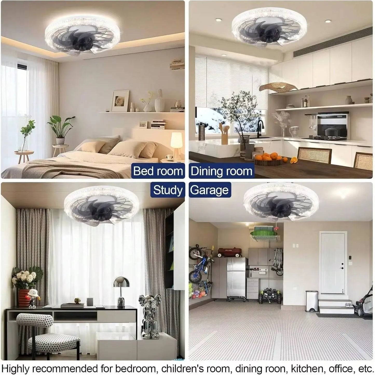Ceiling Fans With Lights And Remote Modern Dimmable Fan Low Profile