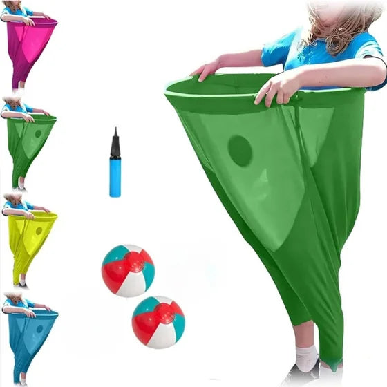 1/2Pcs Pants Game Set, Giant Pants + Bouncy Ball + Inflator Set, Funny Outdoor Family Party Game, Interactive Party Game Set, Suitable for Party Activities, Backyard, Picnic, Team Building, Lawn Activities.