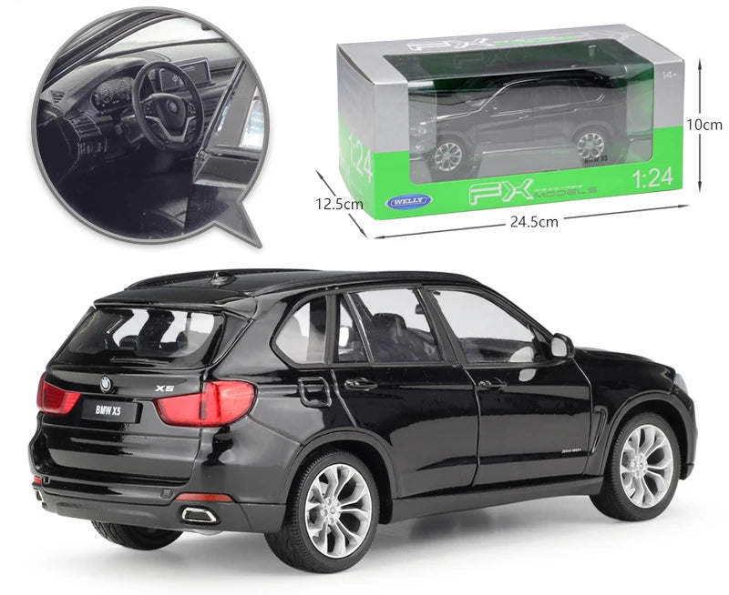 Welly BMW X5 Diecast SUV Educational Model Toy Car Gift