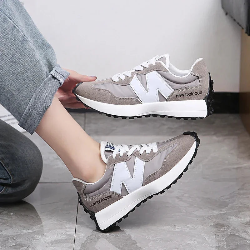 Women Summer Fashion Mesh Breathable Lace Up Sports Platform Shoes Designer Sneakers Casual Walking Shoes