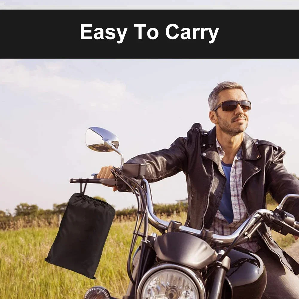 Motorcycle Cover Waterproof Outdoor Indoor Scooter Wear Resistant Fabric All Season Dustproof UV Protective