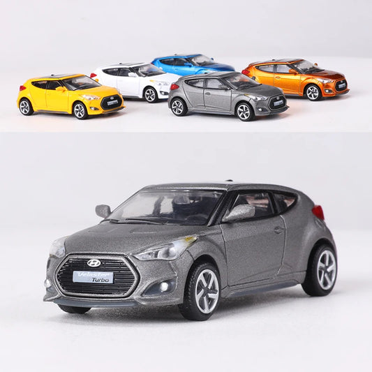 SHAODW 1:64 Veloster Turbo Alloy Model Car Diecast Collectible for Ages 18 and Up