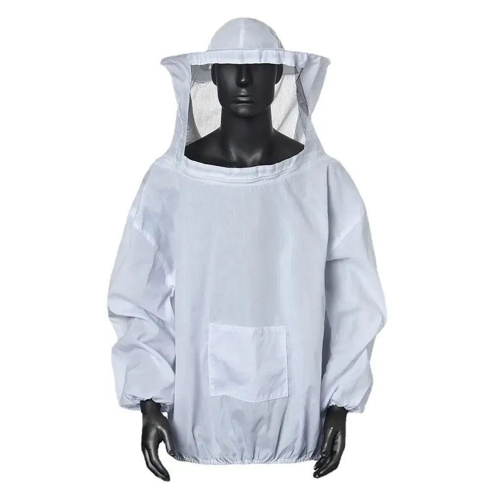 Siamese Beekeeping Suit Bee Clothes Half Jacket Bee-keeping Suit With Hat Bee-bite Protection For Agricultural Honey Keeping