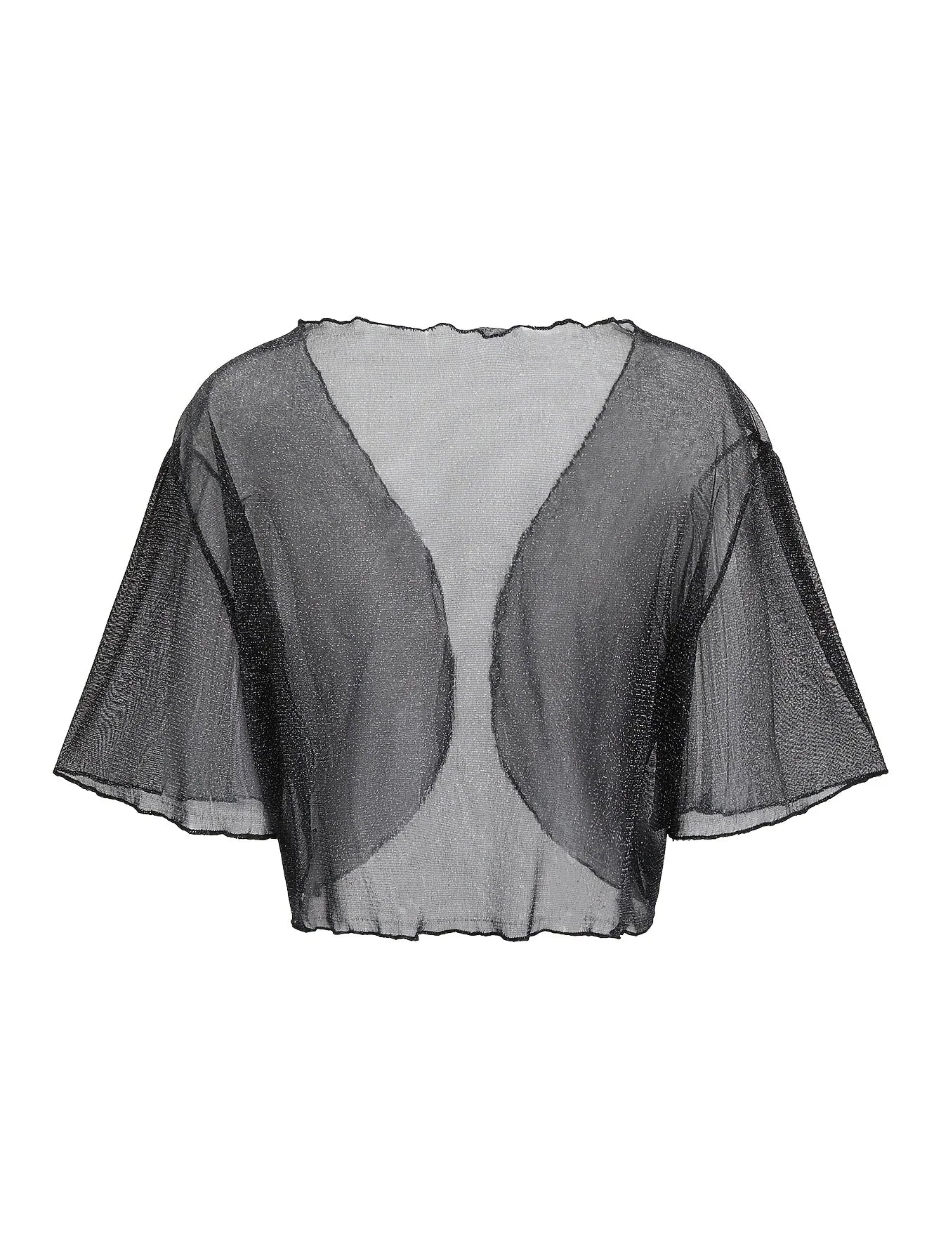 Fashionable Oversized Cardigan for Girls Thin Semi-Transparent Shrug for Summer