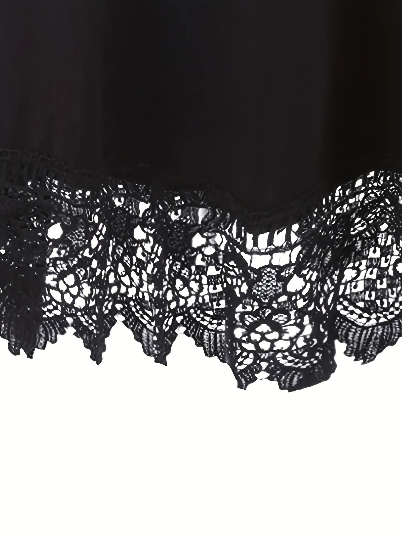 2025 Selected Style Black Sleeveless Top with Lace Patchwork Comfortable Round Neck Design for Women