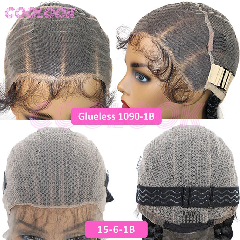 360 Full Lace Cornrow Braided Wigs For Black Women Synthetic Knotless 20 Inch Glueless Braided Wig With Baby Hair