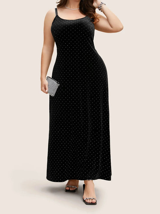 Women Plus Size Floral Print Off Shoulder Ruffle Sleeve Vintage Velvet Maxi Dress