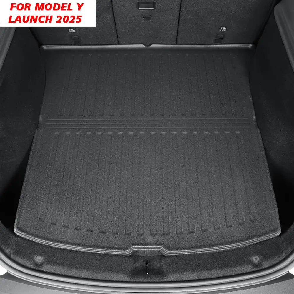 For New Tesla Model Y 2025 Juniper TPE All Weather Floor Mats and Cargo Liner Seat Backrest Mats