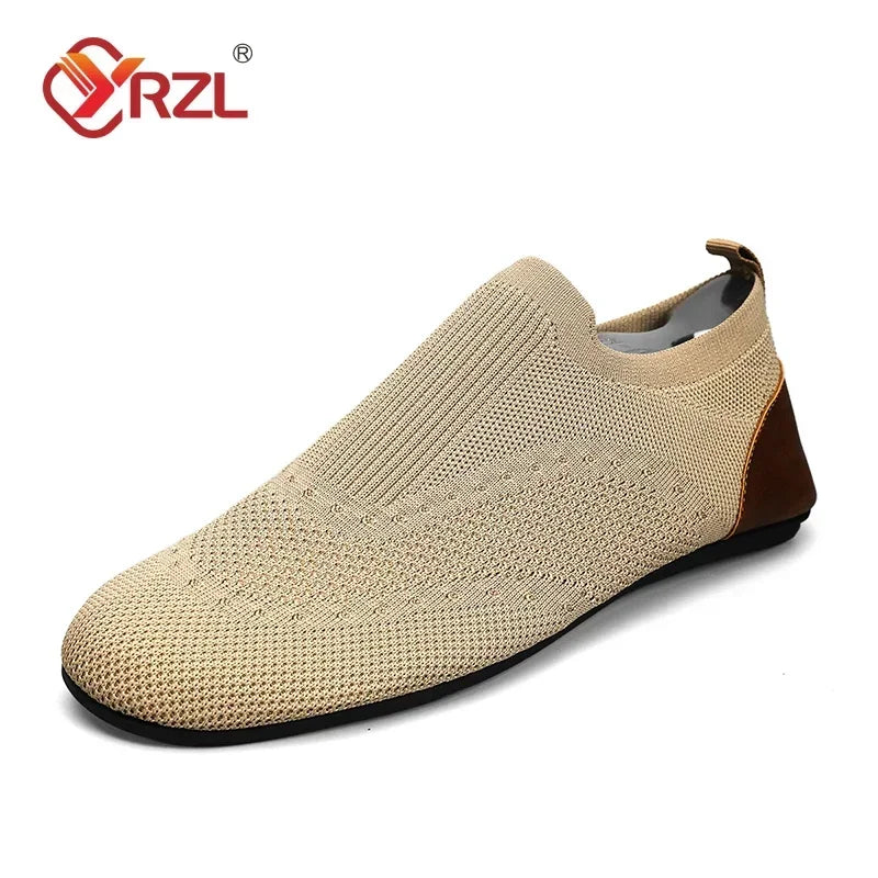 Yrzl Men's Soft Driving Moccasins High Quality Breathable Mesh Casual Loafers Slip On Walking Shoes
