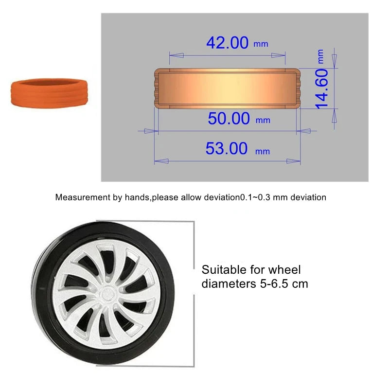 8PCS Luggage Wheels Protector Silicone Wheels Caster Shoes Reduce Noise Wheels Guard Cover Travel Luggage Suitcase Accessories