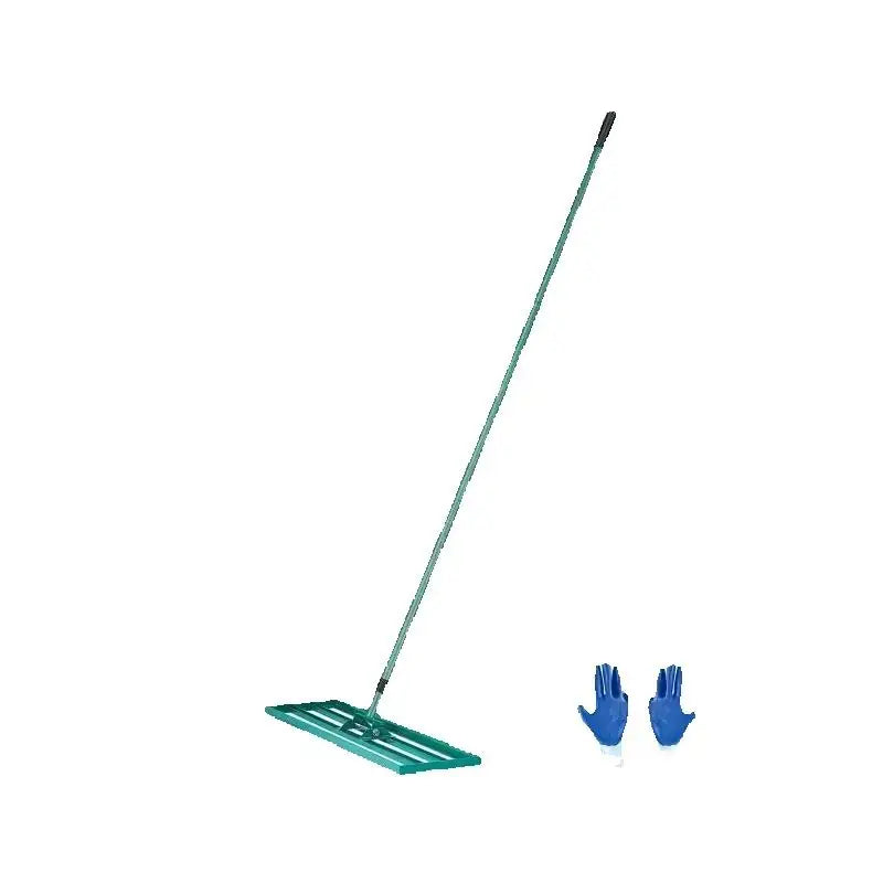 SucceBuy Lawn Leveling Rake 10x36/10x30/10x48inches Heavy-duty Lawn Leveler With Steel Extended Handle For Garden Golf Lawn Farm