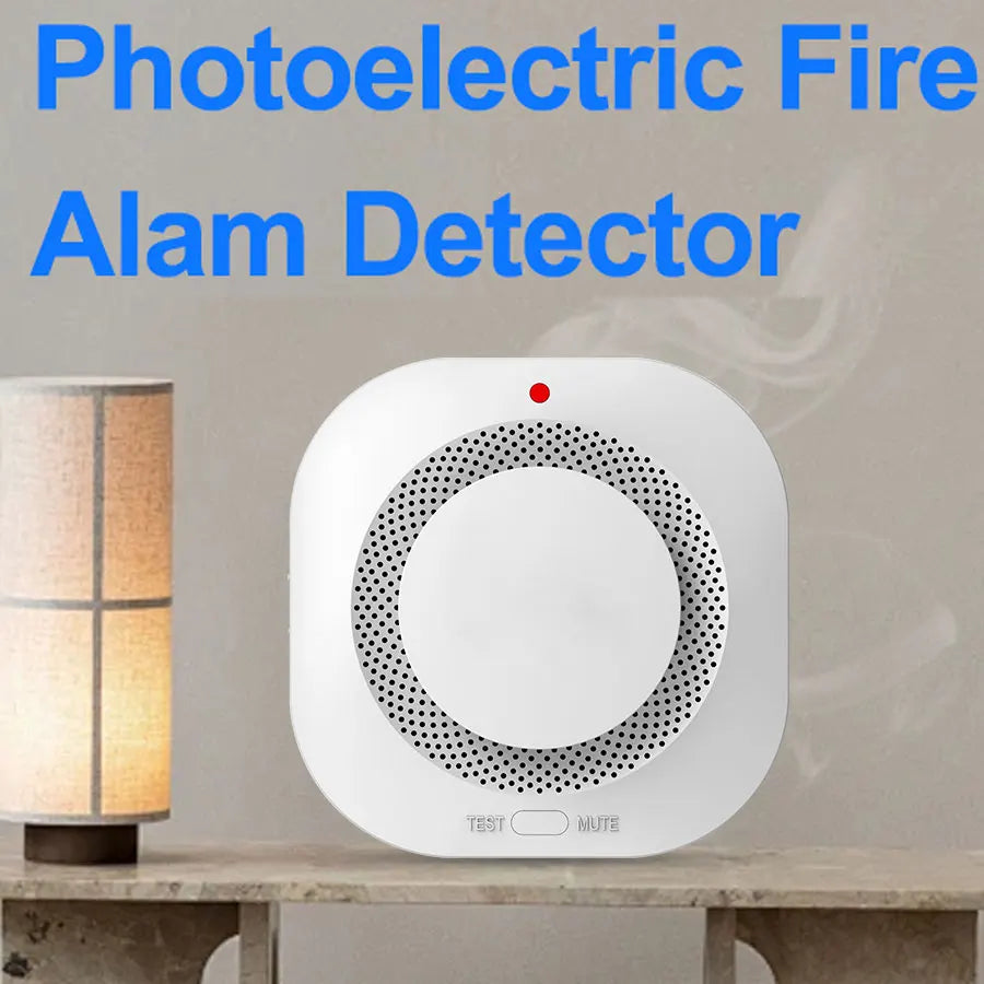 Smart Smoke Detector Fire Alarm with App Real Time Alerts Wireless Smoke Sensor Works with Tuya Smart Life App for Home Security